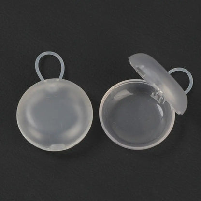 Portable Plastic Soundproof Earplug Box Round Shape Mini Earplug Storage Box Portable Earplug Box Sleeping Use