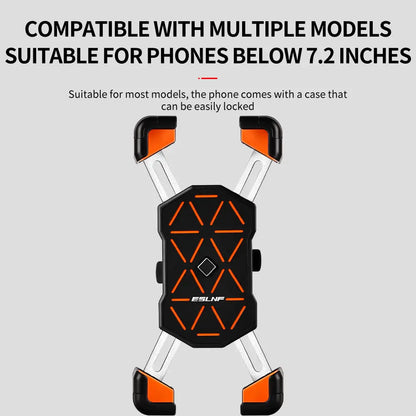 ESLNF Bike Phone Holder Universal 360° View Bicycle Phone Holder 4.5-7.2inch Mobile Phone Stand Shockproof Motorcycle Bracket
