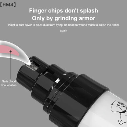 〔HM4〕Silent Groom Pro Nail Grinder, 2025 Upgraded Silent Groomer Pro Nail For Dogs, Rechargeable USB Charging Pet Nail Grinder