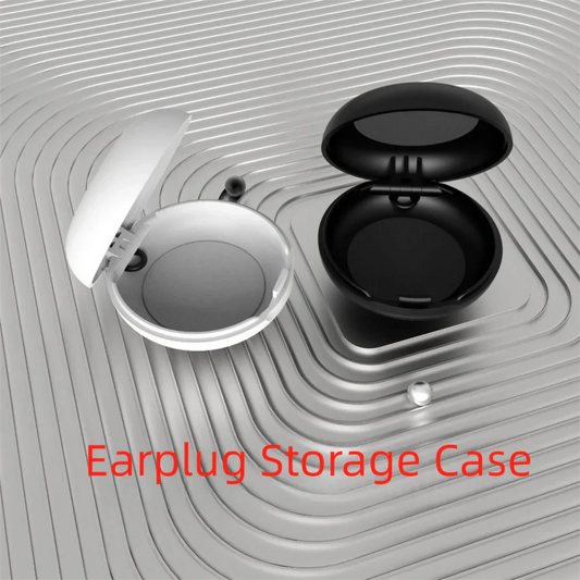 Portable Plastic Soundproof Earplug Box Round Shape Mini Earplug Storage Box Portable Earplug Box Sleeping Use